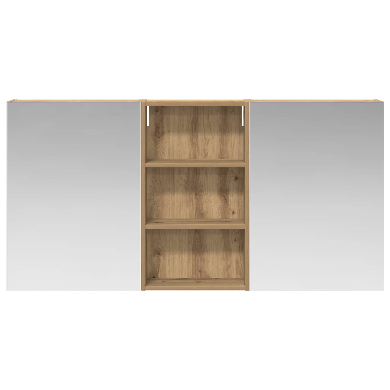 Sada koupelnových skříněk s policí 3 pcs 140 x 14,5 x 70 cm - obrázek 4