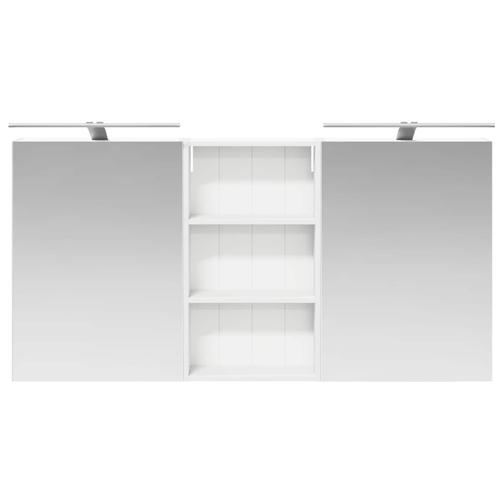 Sada koupelnových skříněk s policí 3 pcs 140 x 14,5 x 70 cm - obrázek 4