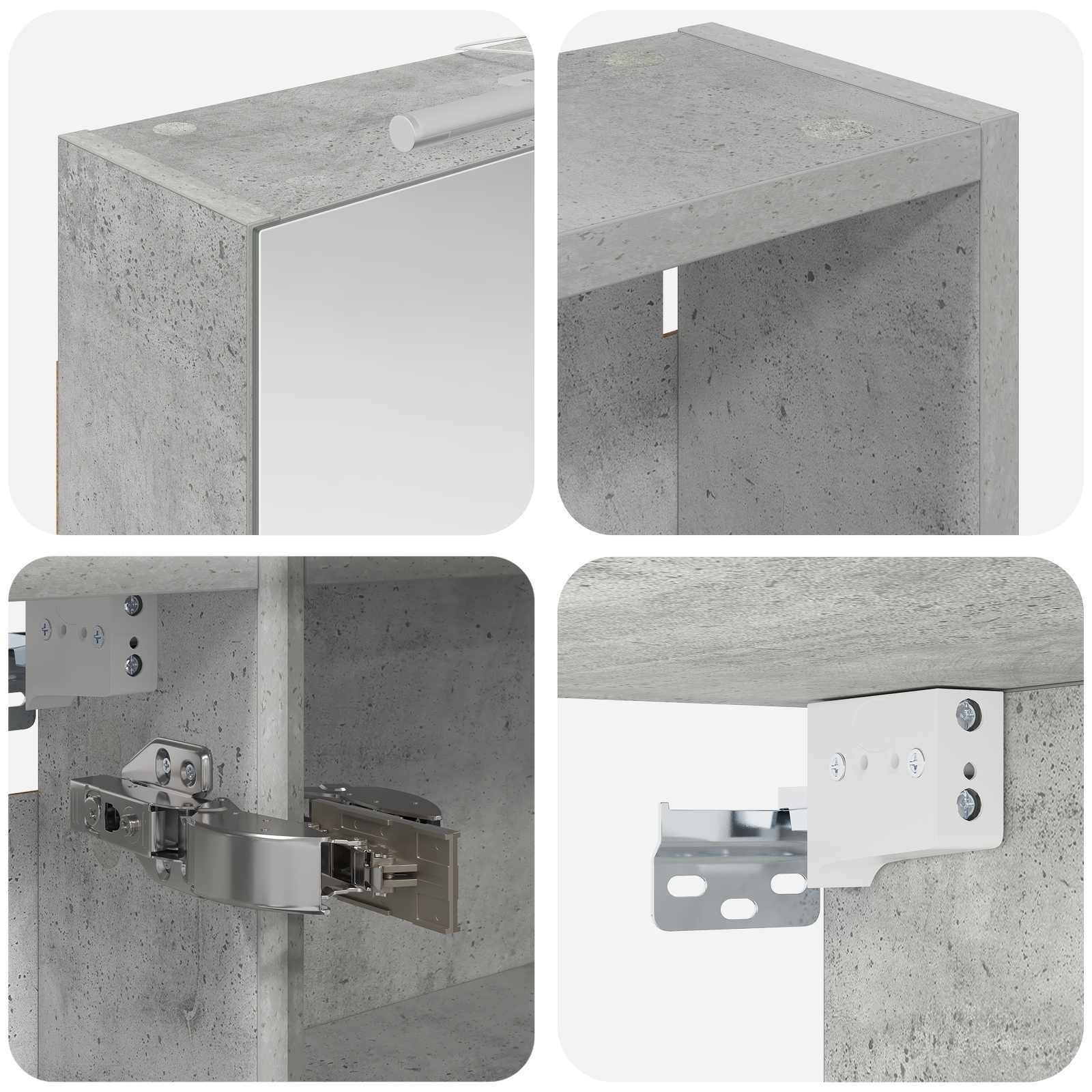 Sada koupelnových skříněk s policí 3 pcs 140 x 14,5 x 70 cm - obrázek 8