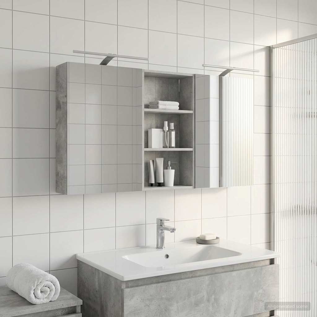 Sada koupelnových skříněk s policí 3 pcs 140 x 14,5 x 70 cm3403787