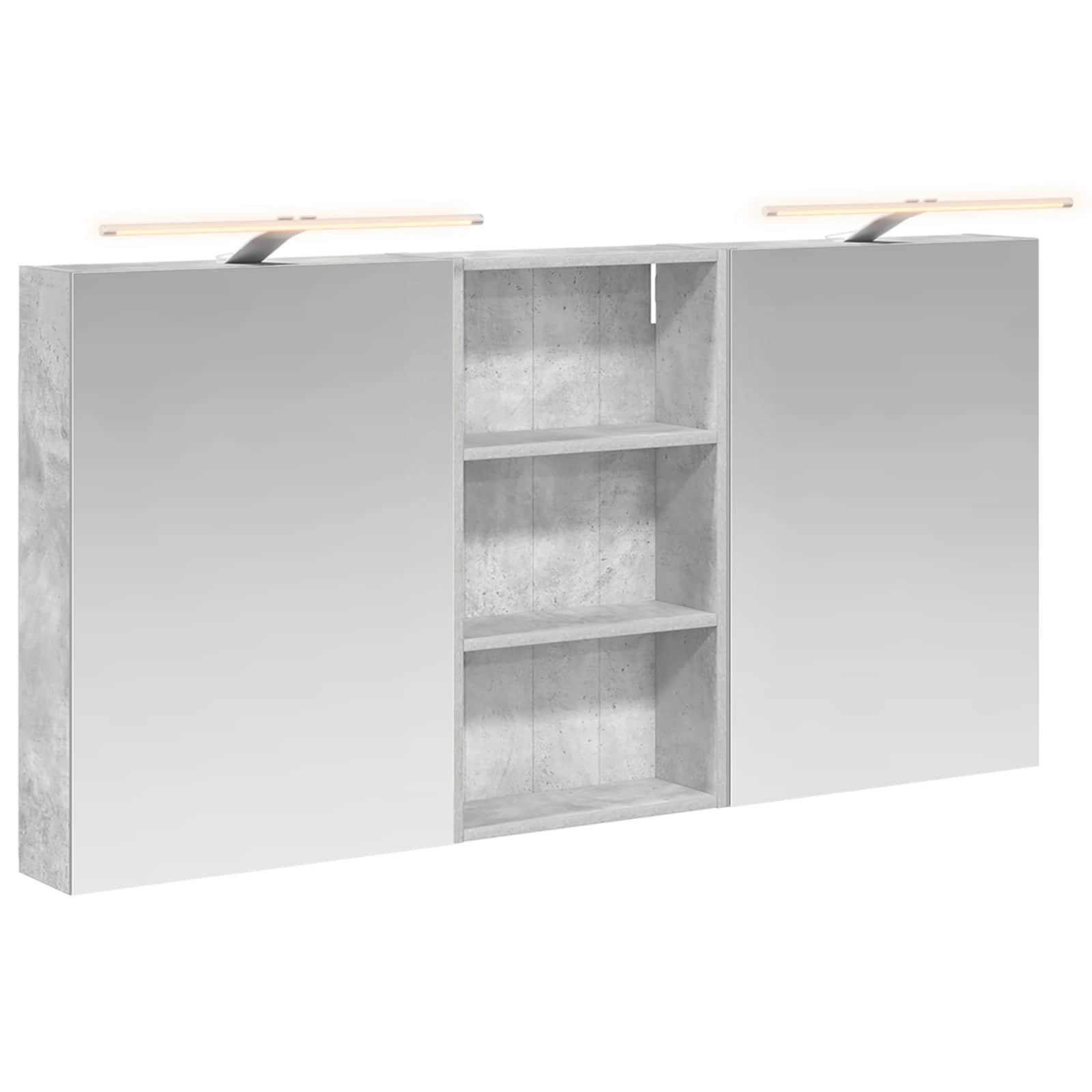 Sada koupelnových skříněk s policí 3 pcs 140 x 14,5 x 70 cm