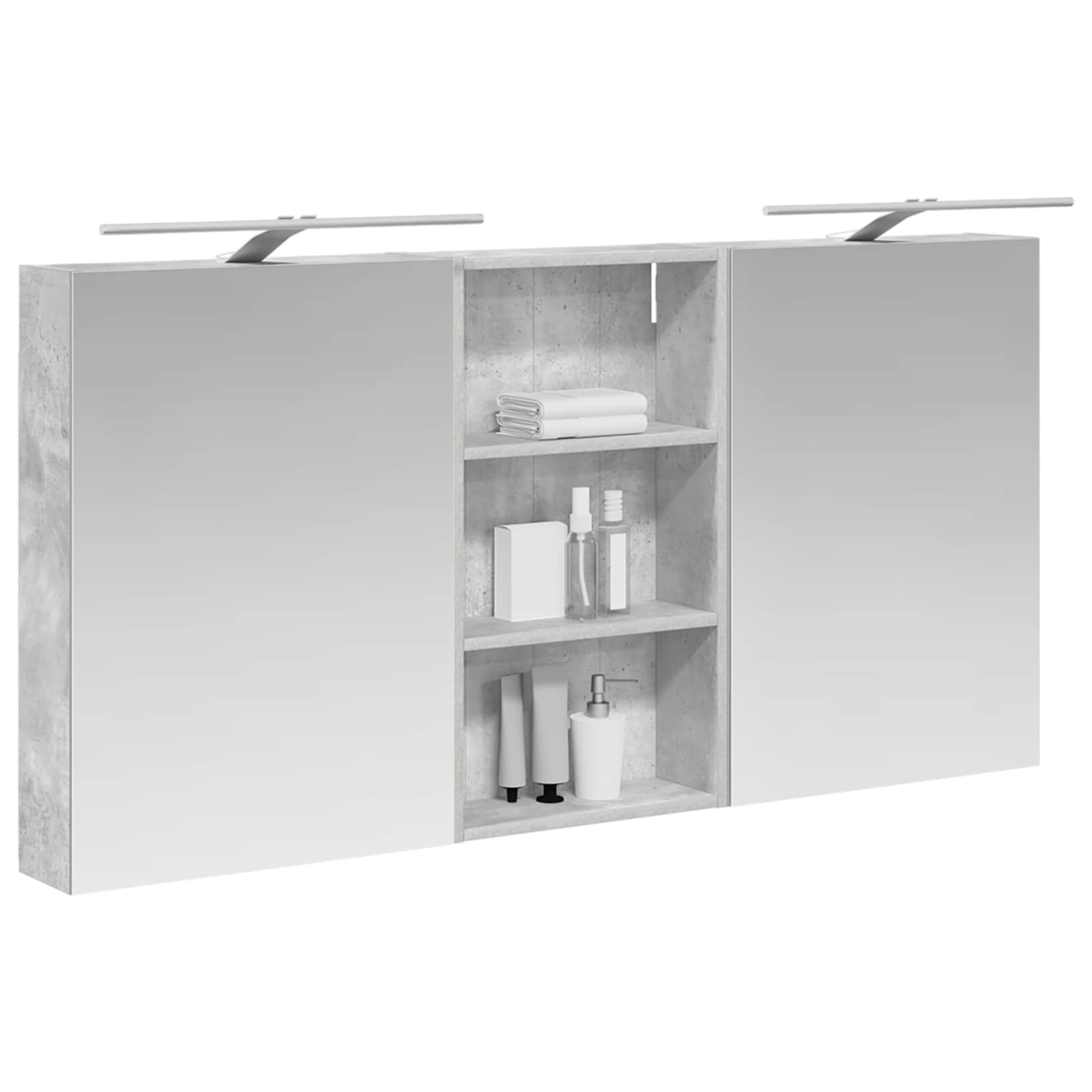 Sada koupelnových skříněk s policí 3 pcs 140 x 14,5 x 70 cm - obrázek 2