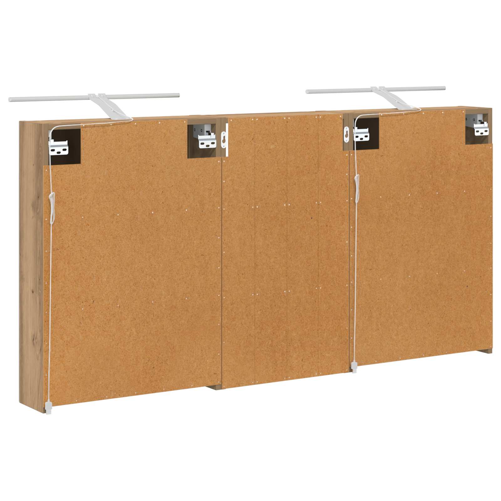 Sada koupelnových skříněk s policí 3 pcs 140 x 14,5 x 70 cm - obrázek 7