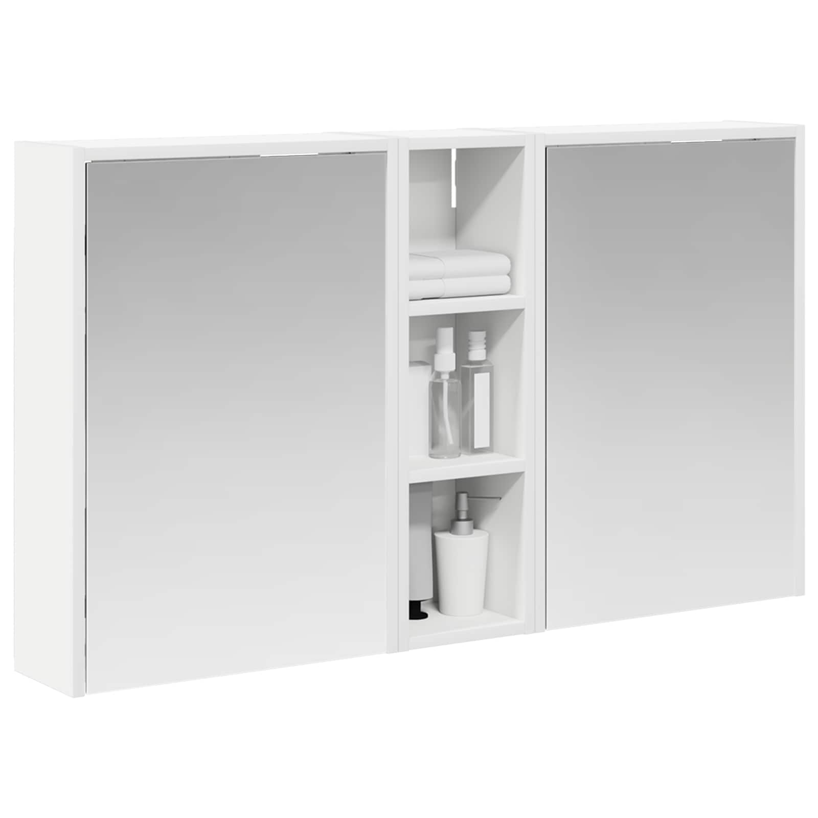 Sada koupelnových skříněk 3 pcs 106 x 16 x 62,5 cm - obrázek 3