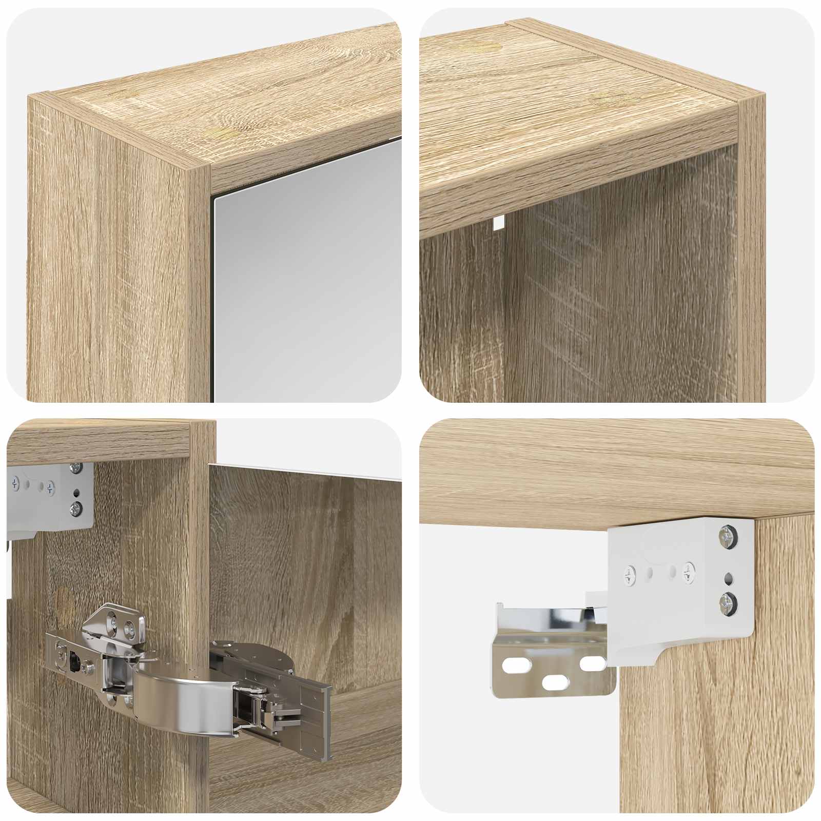 Sada koupelnových skříněk 3 pcs 106 x 16 x 62,5 cm - obrázek 8