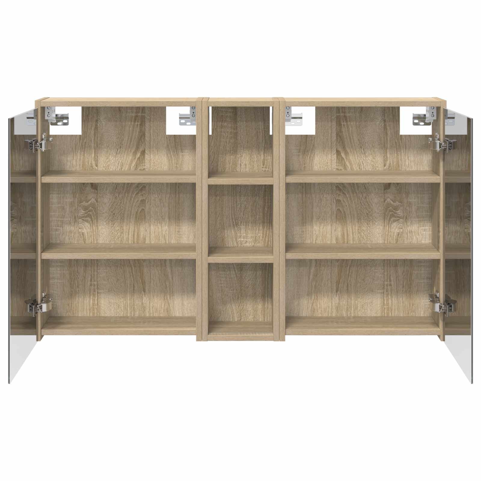 Sada koupelnových skříněk 3 pcs 106 x 16 x 62,5 cm - obrázek 5