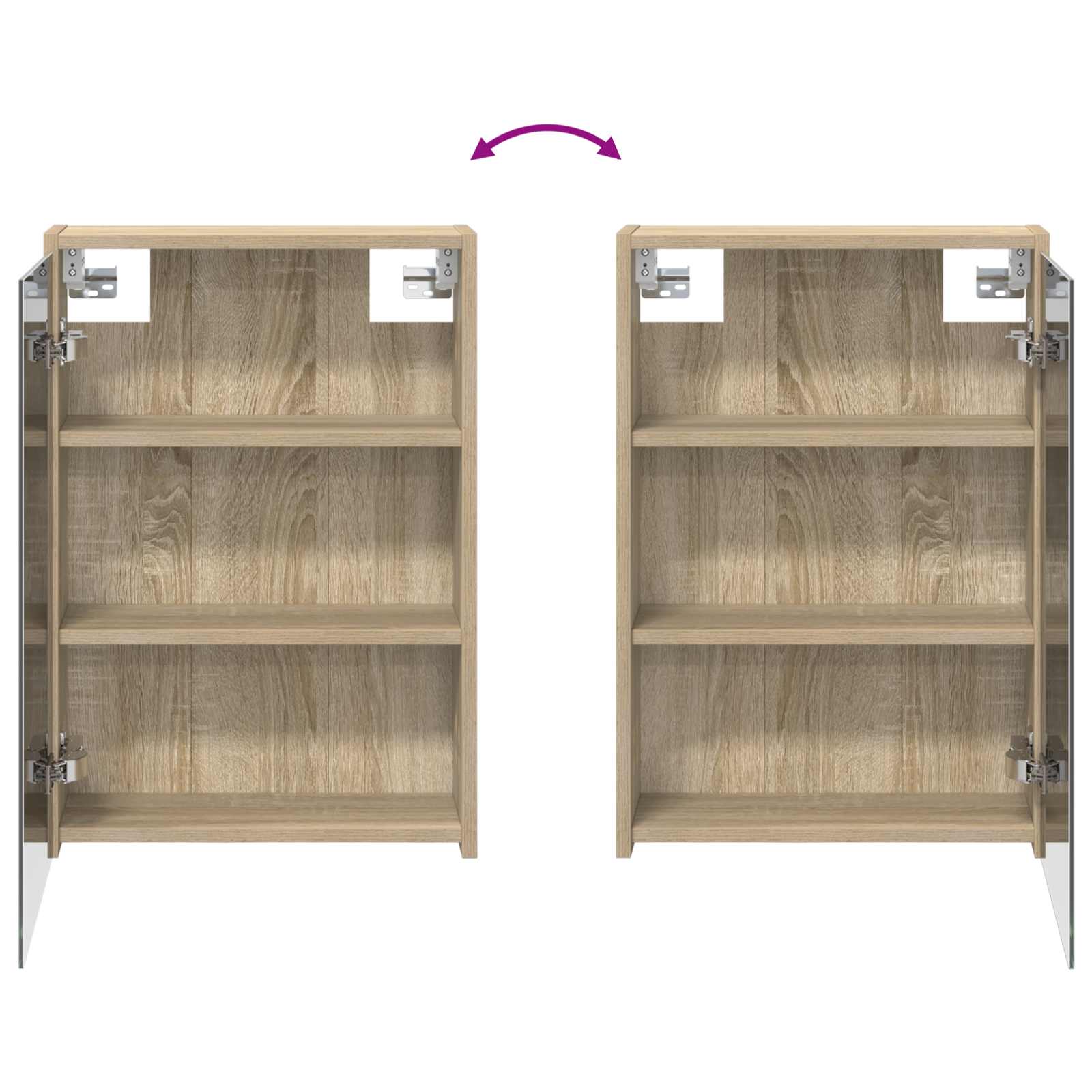 Sada koupelnových skříněk 3 pcs 106 x 16 x 62,5 cm - obrázek 9