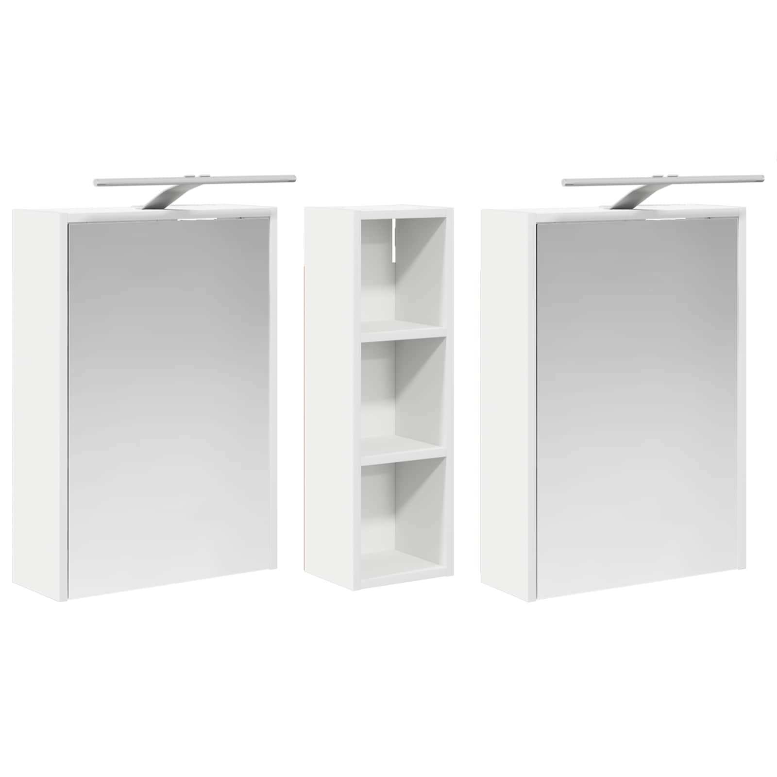 Sada koupelnových skříněk 3 pcs 106 x 16 x 62,5 cm - obrázek 5