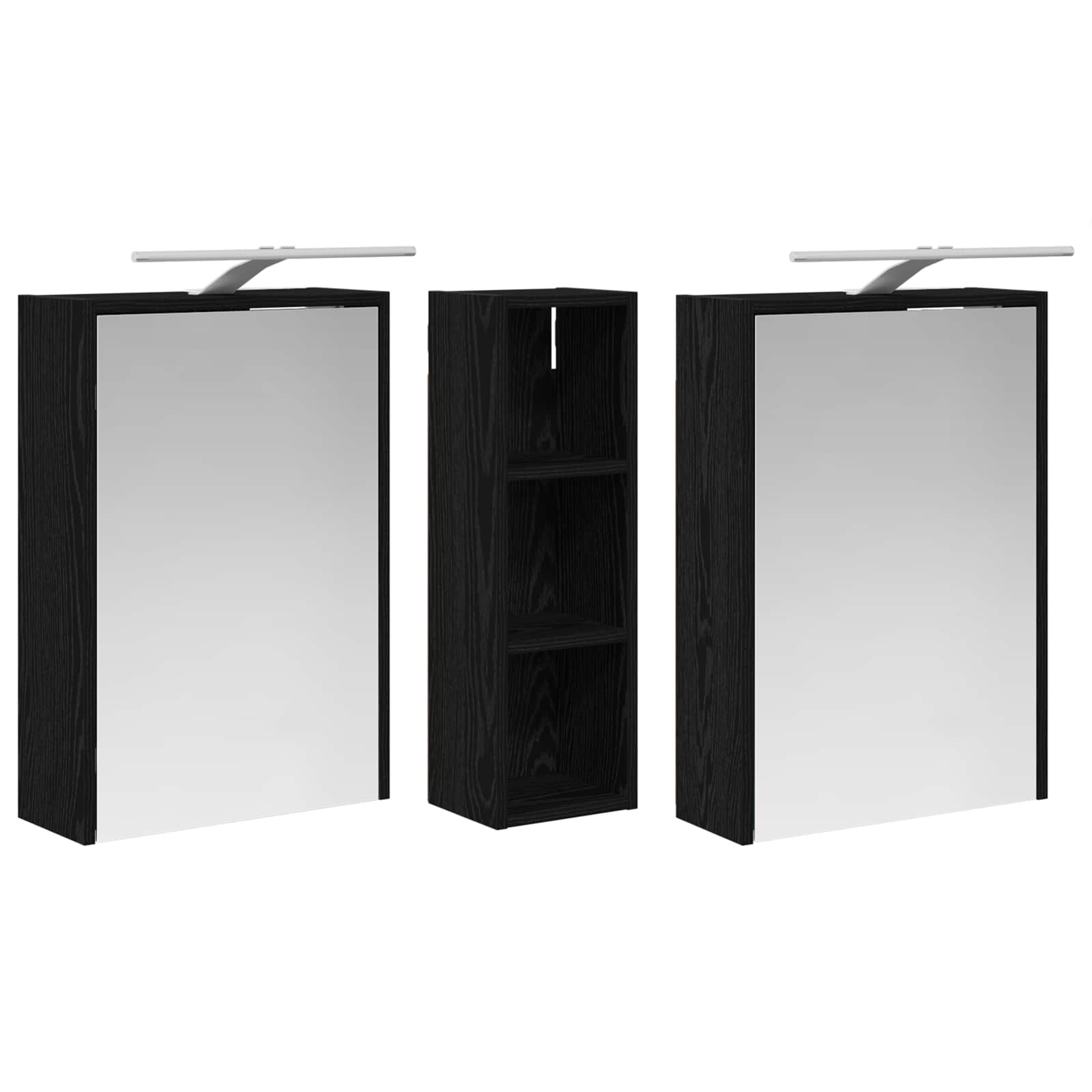 Sada koupelnových skříněk 3 pcs 106 x 16 x 62,5 cm - obrázek 5