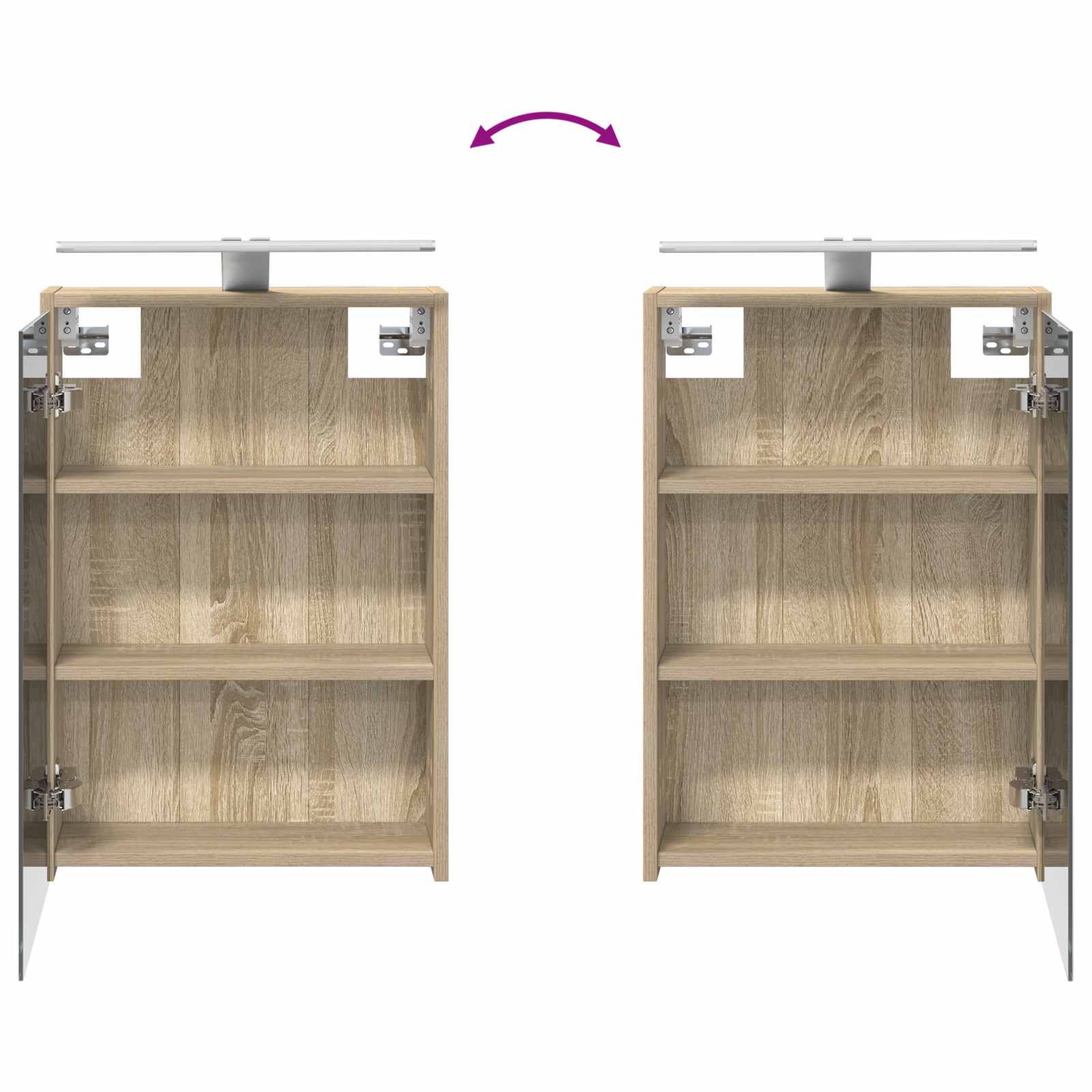 Sada koupelnových skříněk 3 pcs 106 x 16 x 62,5 cm - obrázek 12