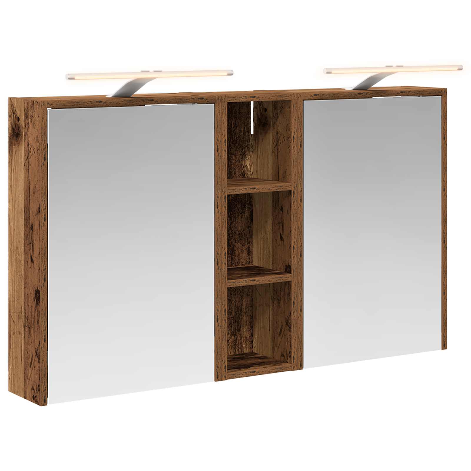 Комплект шкафове за баня 3 бр. 106 x 16 x 62,5 см — изображение 2