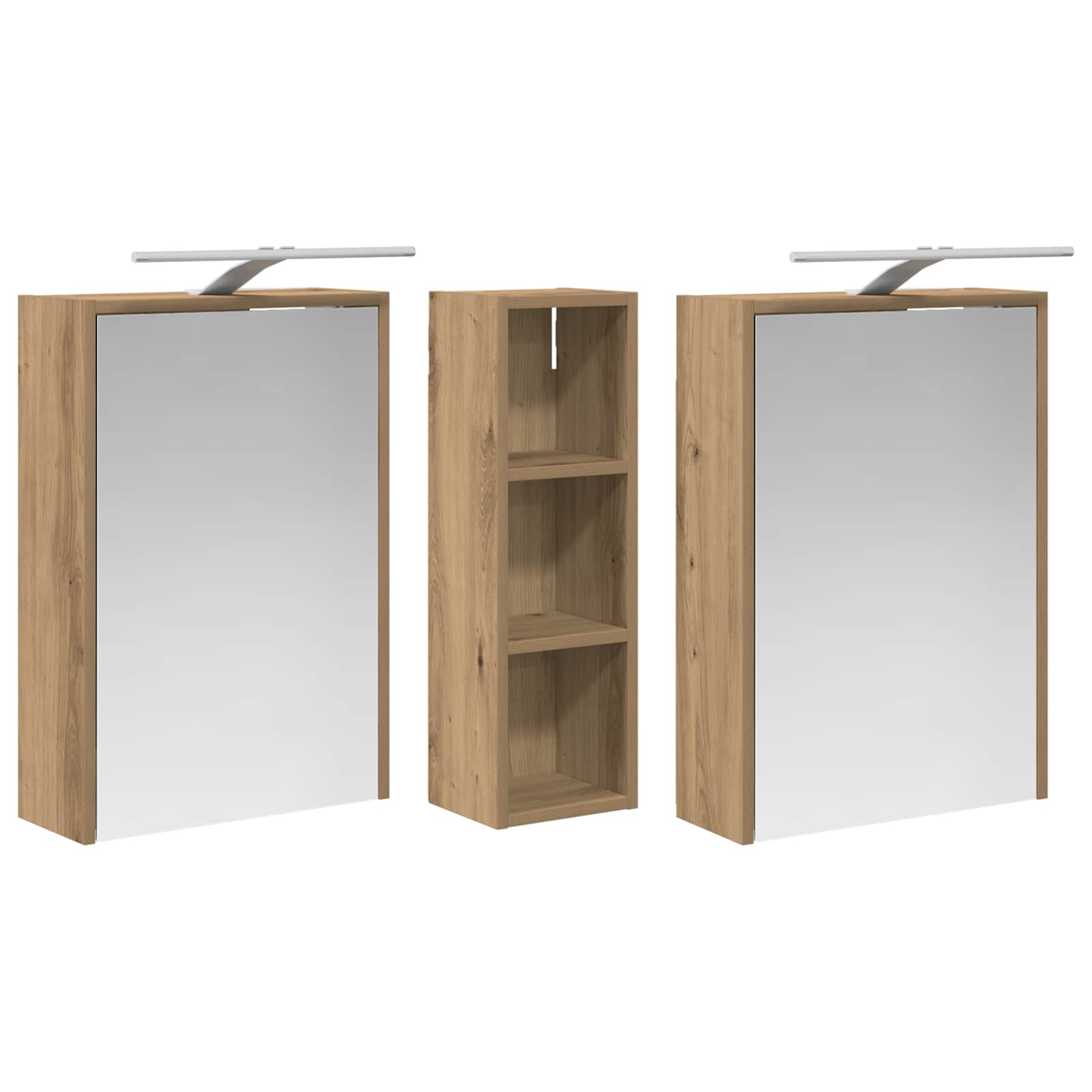 Sada koupelnových skříněk 3 pcs 106 x 16 x 62,5 cm - obrázek 5