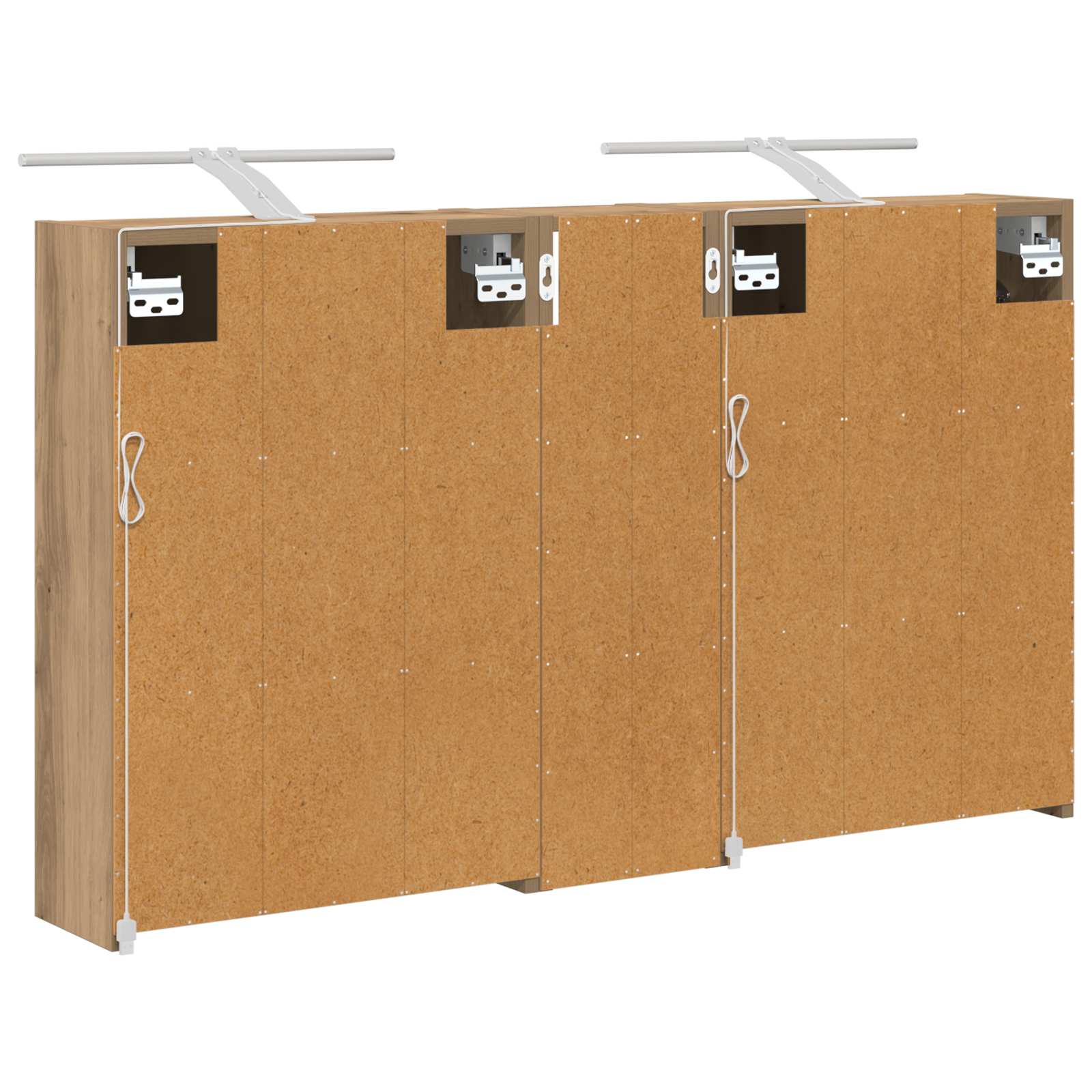 Sada koupelnových skříněk 3 pcs 106 x 16 x 62,5 cm - obrázek 9