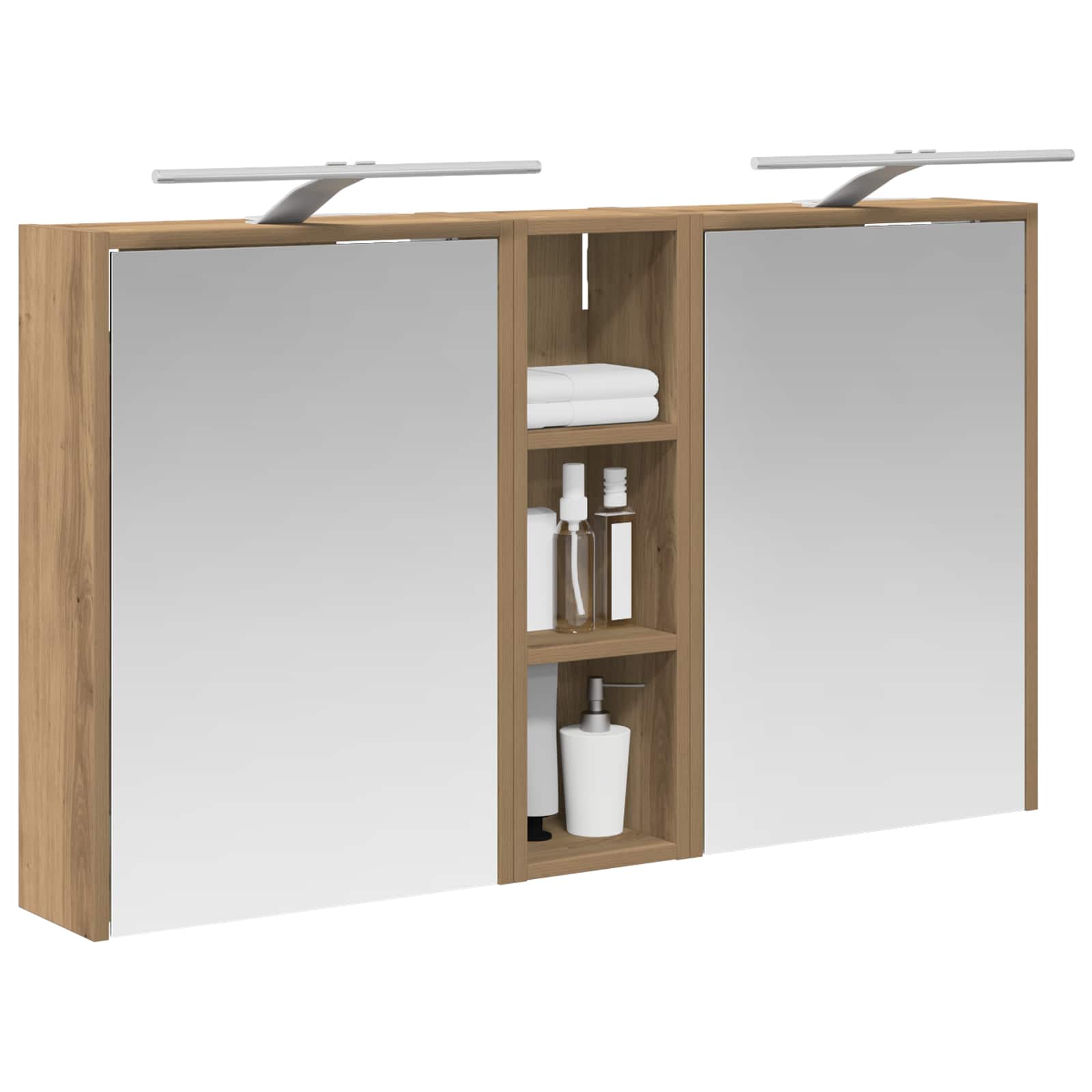 Sada koupelnových skříněk 3 pcs 106 x 16 x 62,5 cm - obrázek 3