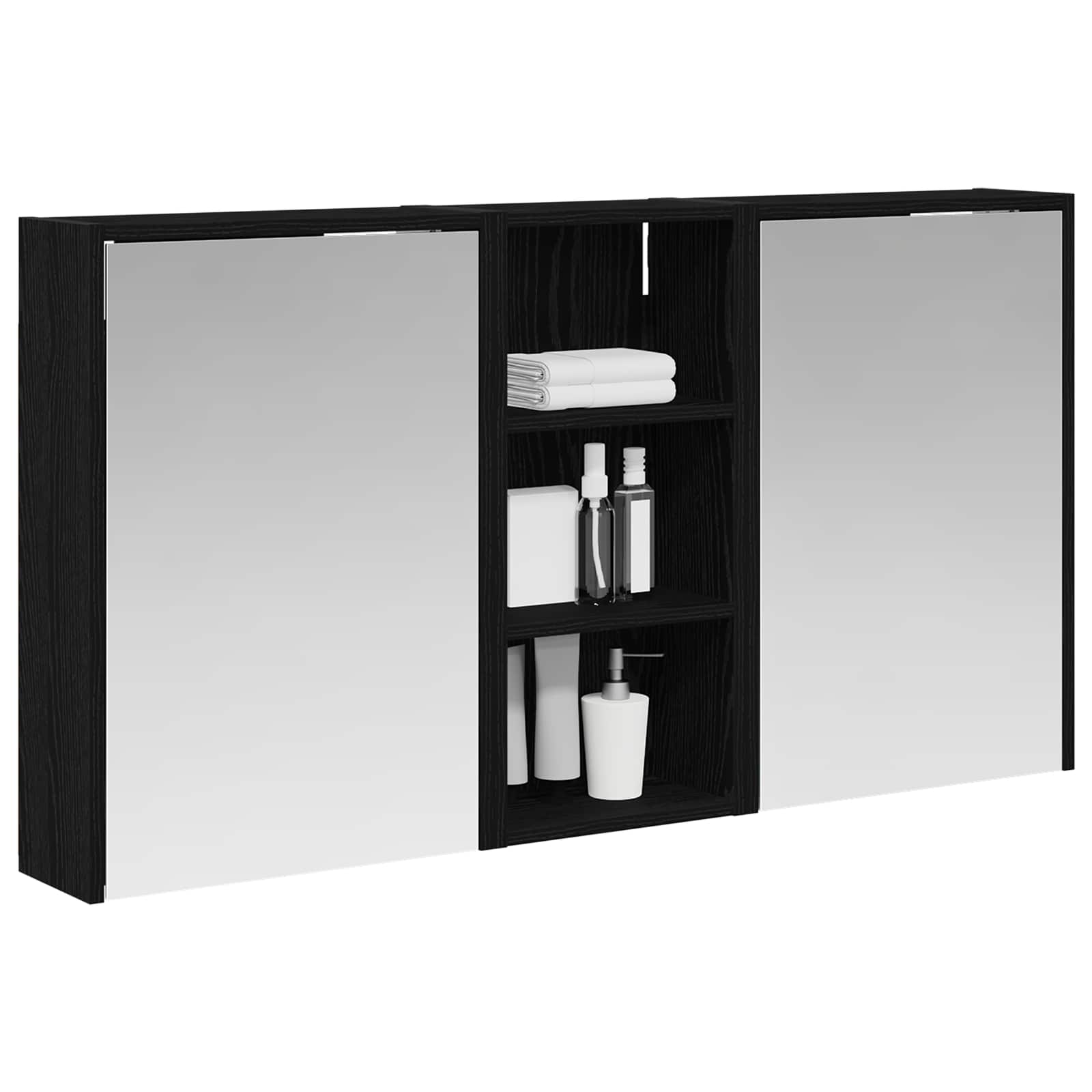 Sada koupelnových skříněk 3 pcs 116 x 16 x 62,5 cm - obrázek 3