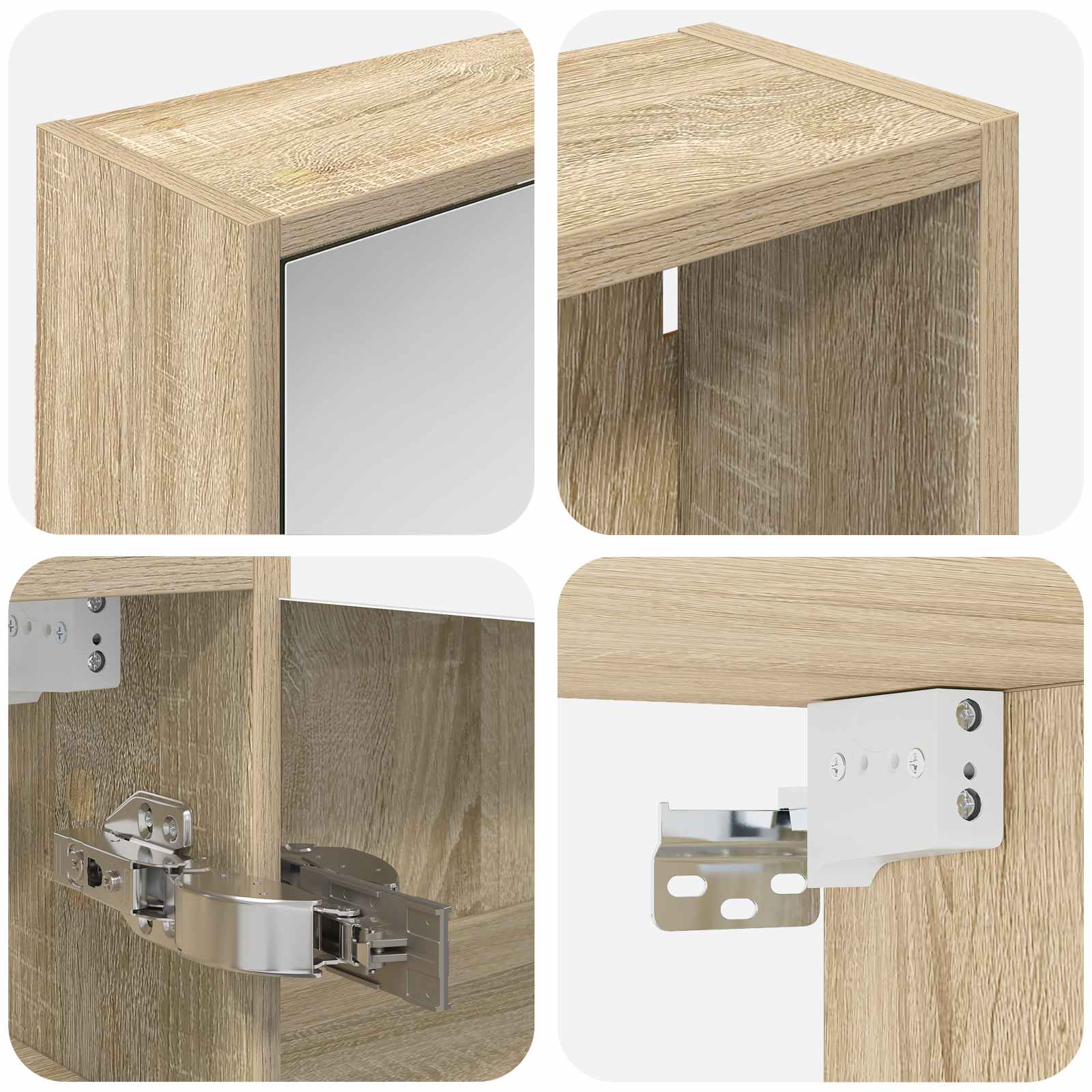 Sada koupelnových skříněk 3 pcs 116 x 16 x 62,5 cm - obrázek 10