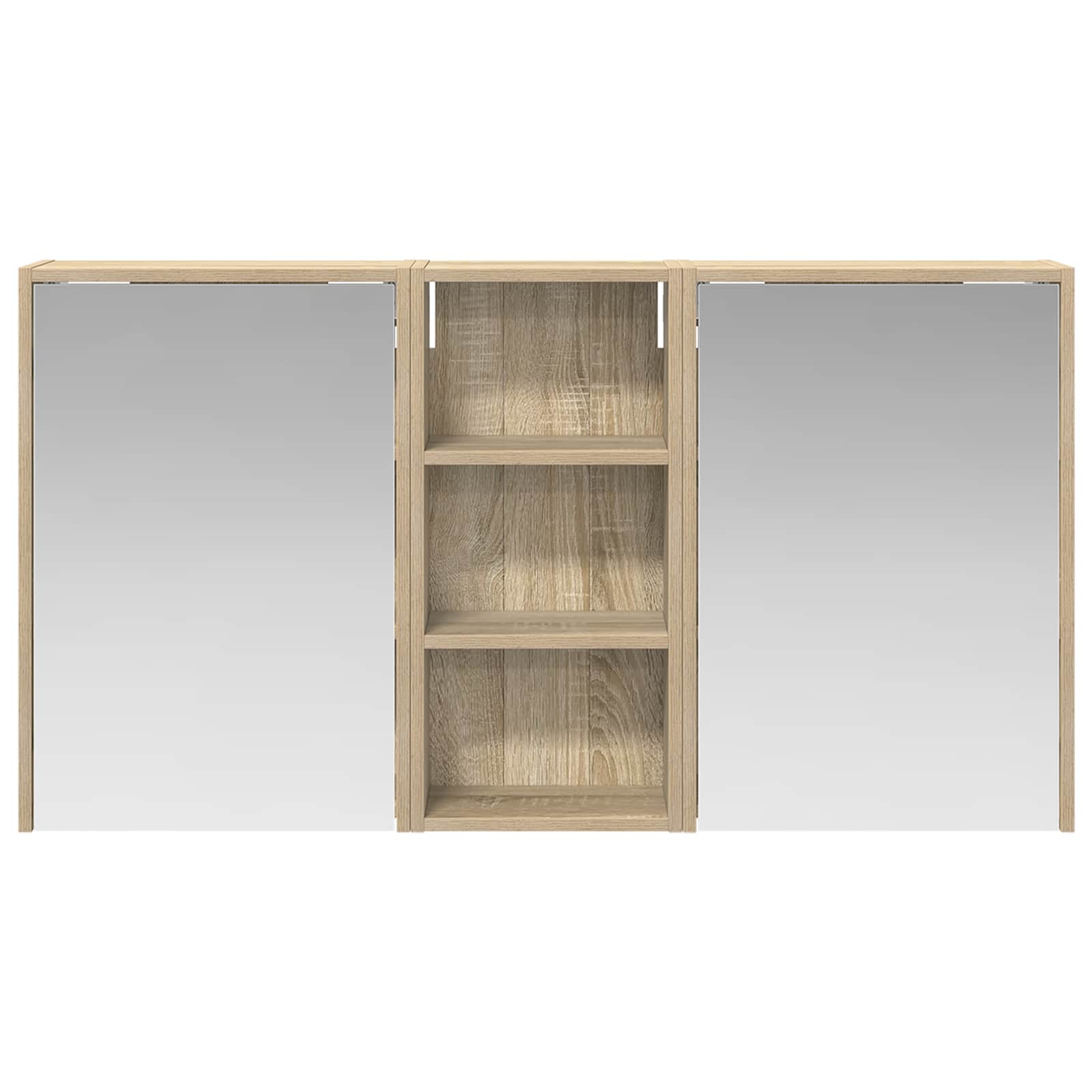 Sada koupelnových skříněk 3 pcs 116 x 16 x 62,5 cm - obrázek 6