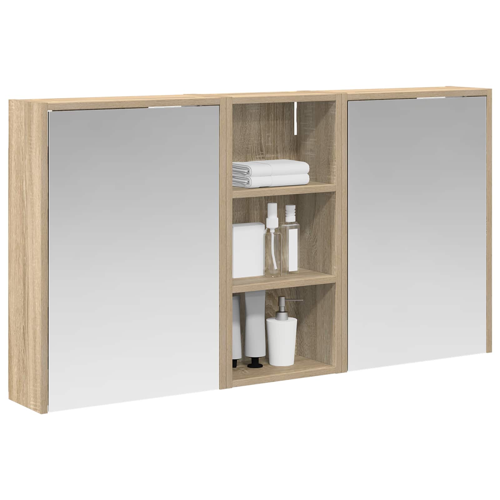 Sada koupelnových skříněk 3 pcs 116 x 16 x 62,5 cm - obrázek 3