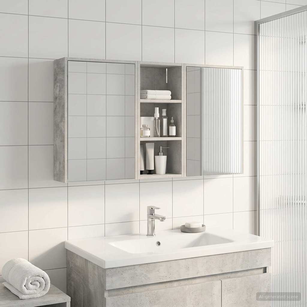 Sada koupelnových skříněk 3 pcs 116 x 16 x 62,5 cm - obrázek 4