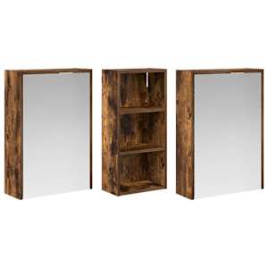 Sada koupelnových skříněk 3 pcs 116 x 16 x 62,5 cm - obrázek 5