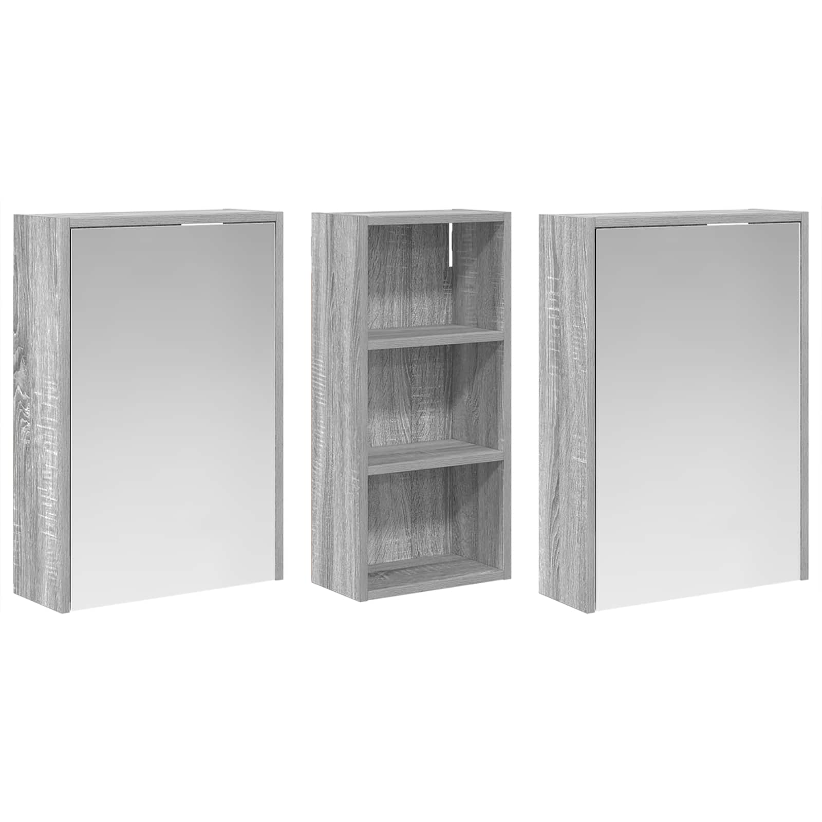 Sada koupelnových skříněk 3 pcs 116 x 16 x 62,5 cm - obrázek 5