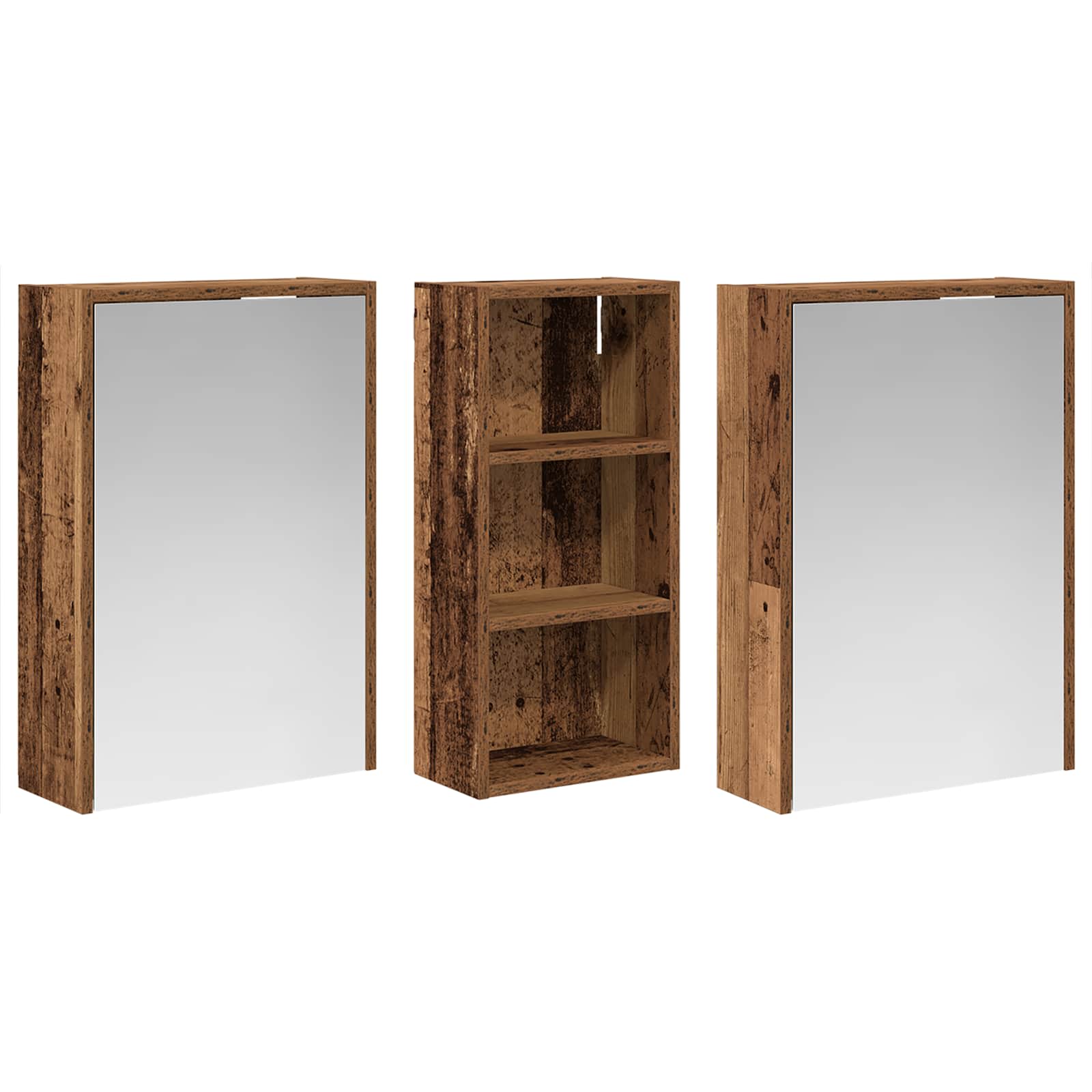 Sada koupelnových skříněk 3 pcs 116 x 16 x 62,5 cm - obrázek 5