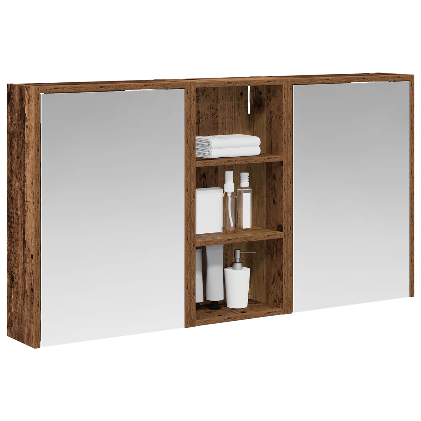Sada koupelnových skříněk 3 pcs 116 x 16 x 62,5 cm - obrázek 3
