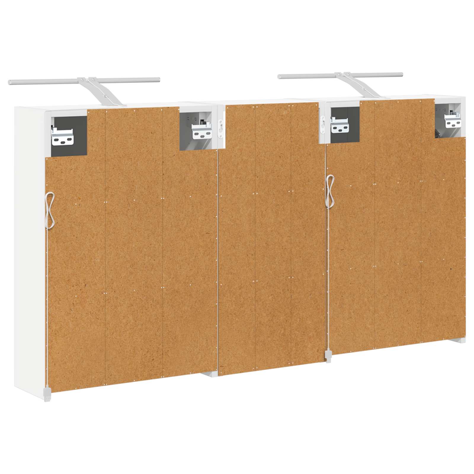 Badkamerkastenset voor 3 pcs 116 x 16 x 62,5 cm Bewerkt hout - Afbeelding 9