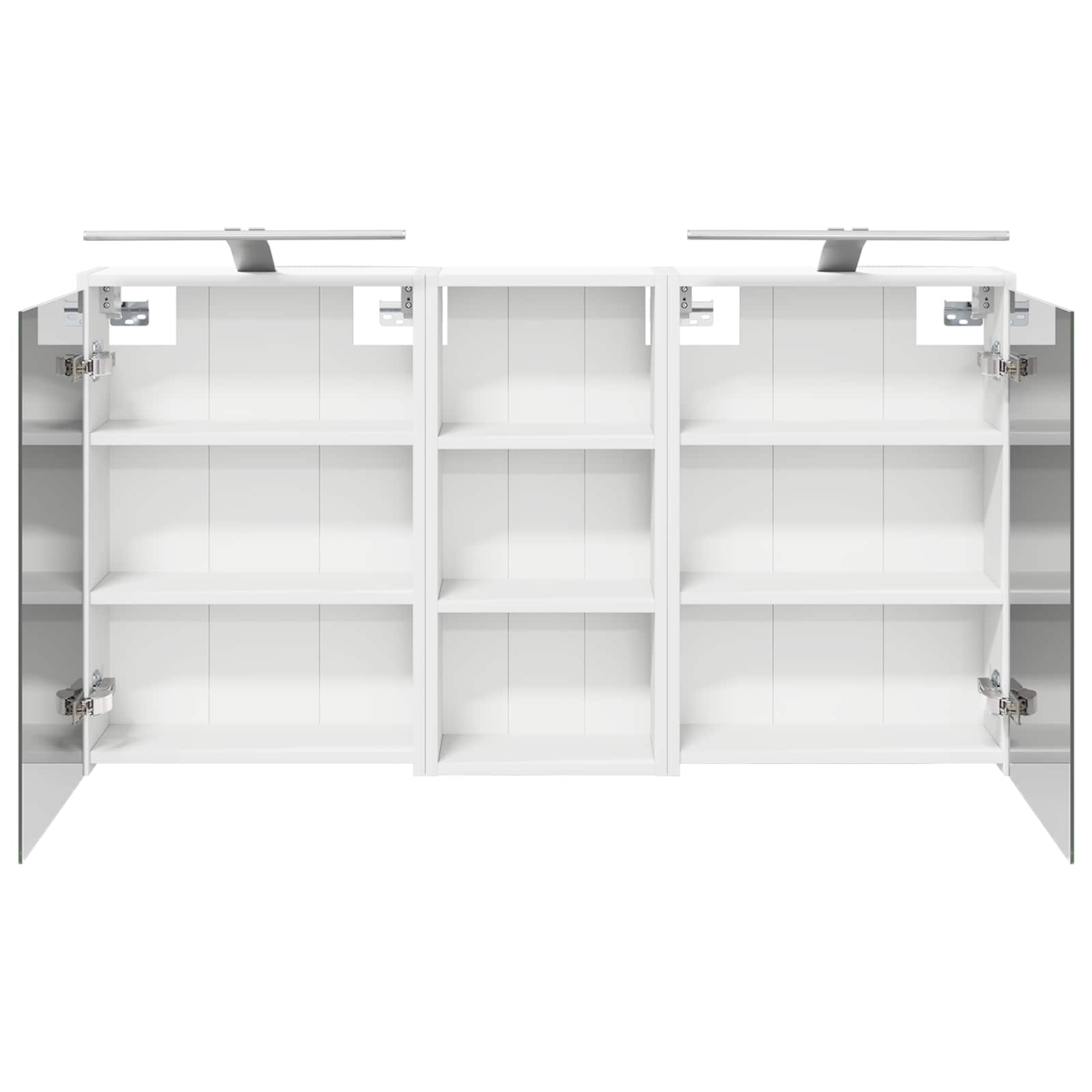 Badkamerkastenset voor 3 pcs 116 x 16 x 62,5 cm Bewerkt hout - Afbeelding 7