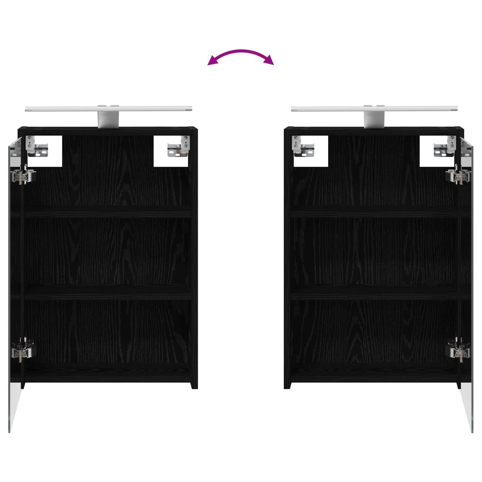 Sada koupelnových skříněk 3 pcs 116 x 16 x 62,5 cm - obrázek 12