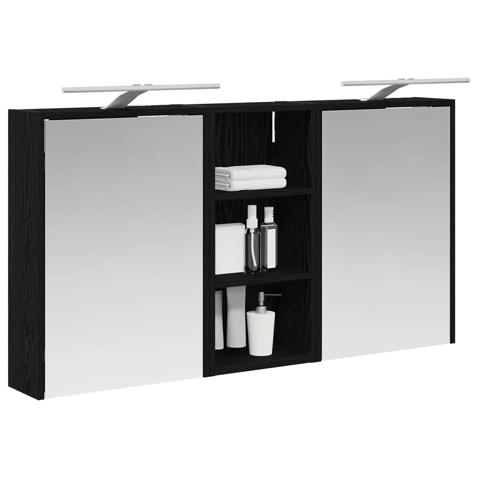 Sada koupelnových skříněk 3 pcs 116 x 16 x 62,5 cm - obrázek 3