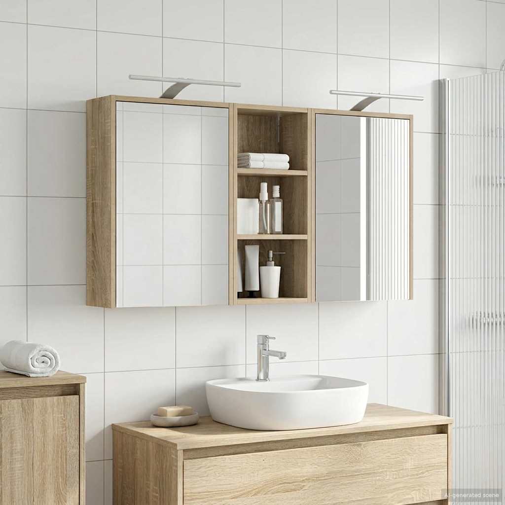 Sada koupelnových skříněk 3 pcs 116 x 16 x 62,5 cm - obrázek 4
