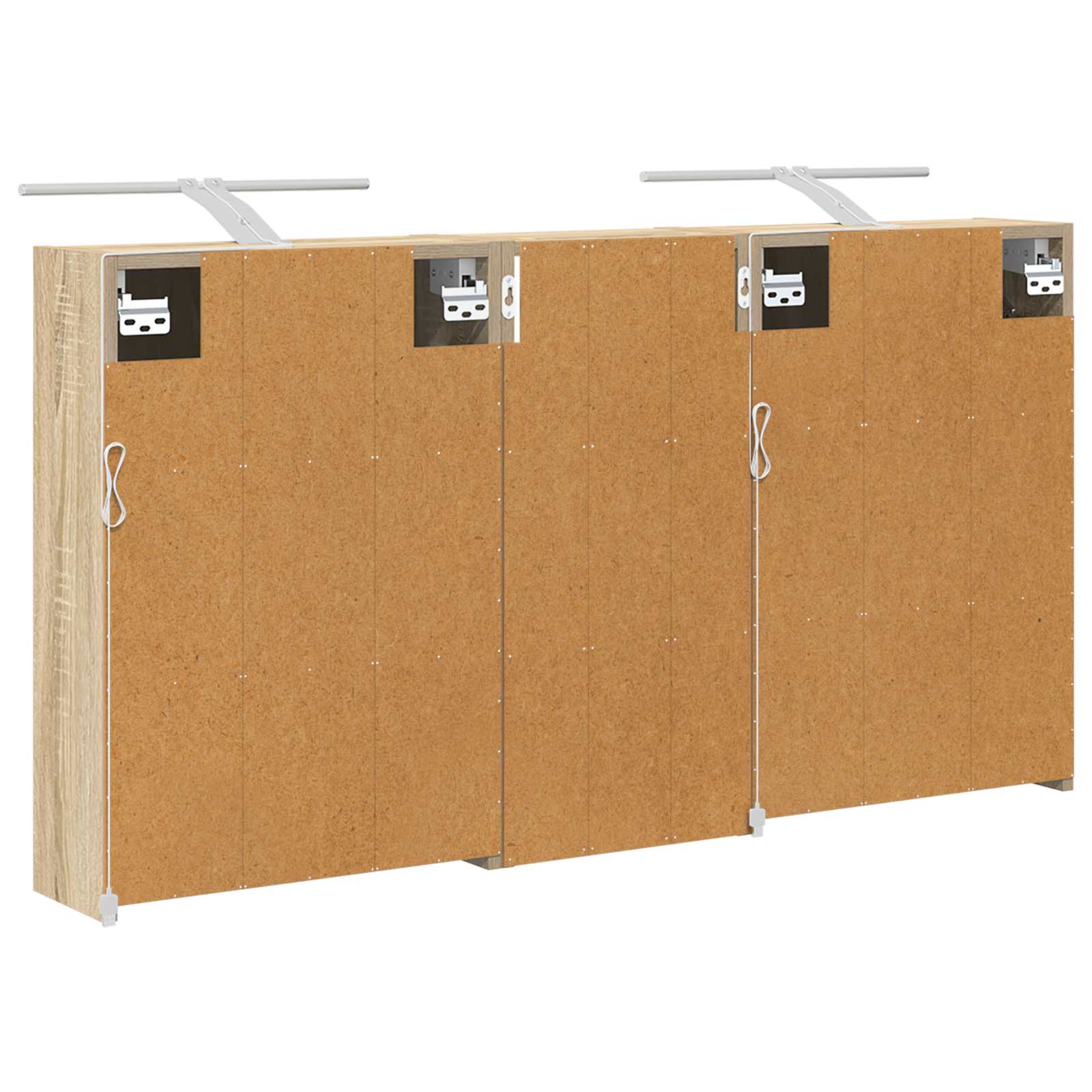 Sada koupelnových skříněk 3 pcs 116 x 16 x 62,5 cm - obrázek 9
