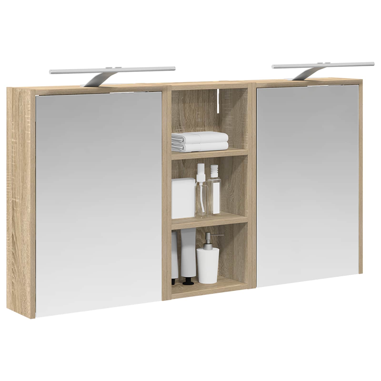 Sada koupelnových skříněk 3 pcs 116 x 16 x 62,5 cm - obrázek 3