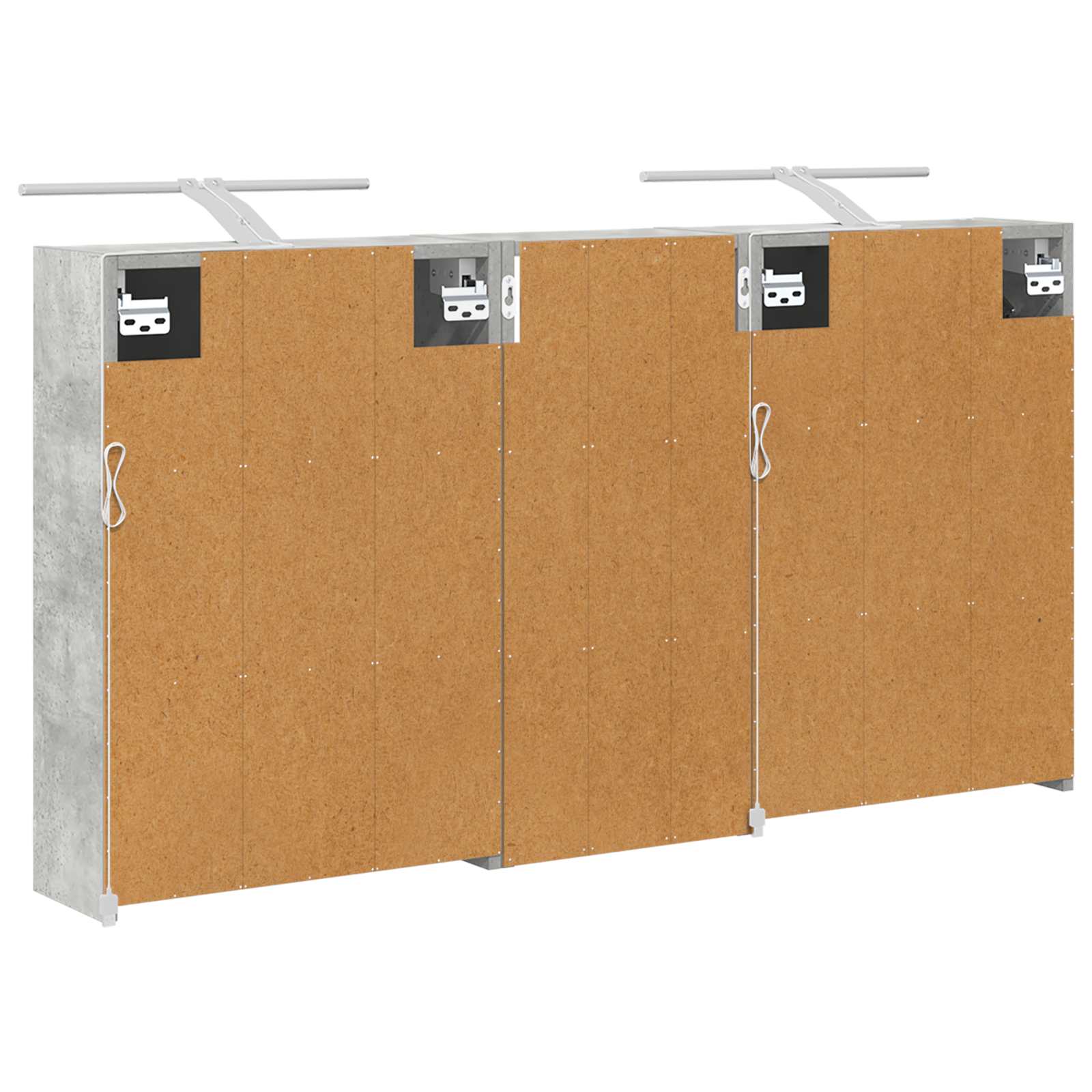 Sada koupelnových skříněk 3 pcs 116 x 16 x 62,5 cm - obrázek 9