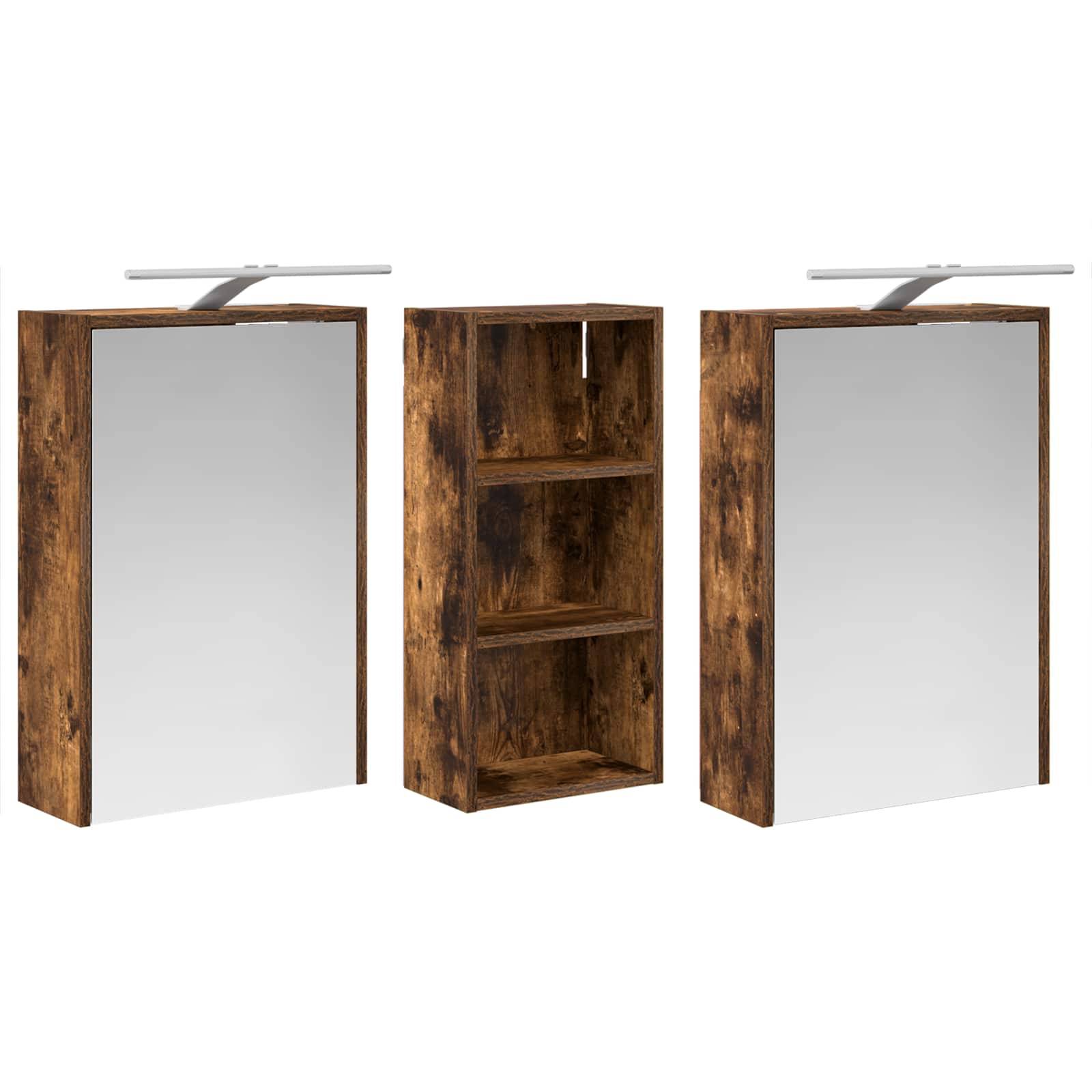 Sada koupelnových skříněk 3 pcs 116 x 16 x 62,5 cm - obrázek 5