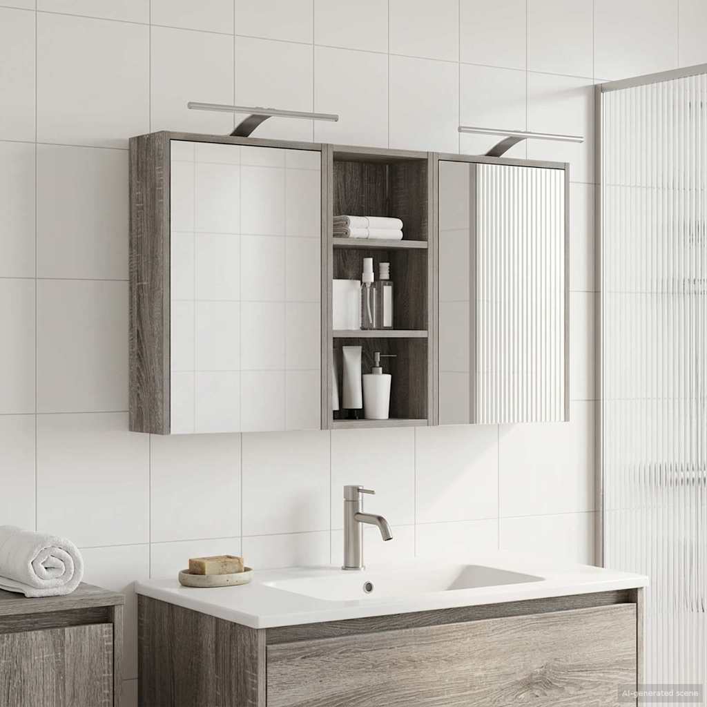 Sada koupelnových skříněk 3 pcs 116 x 16 x 62,5 cm - obrázek 4