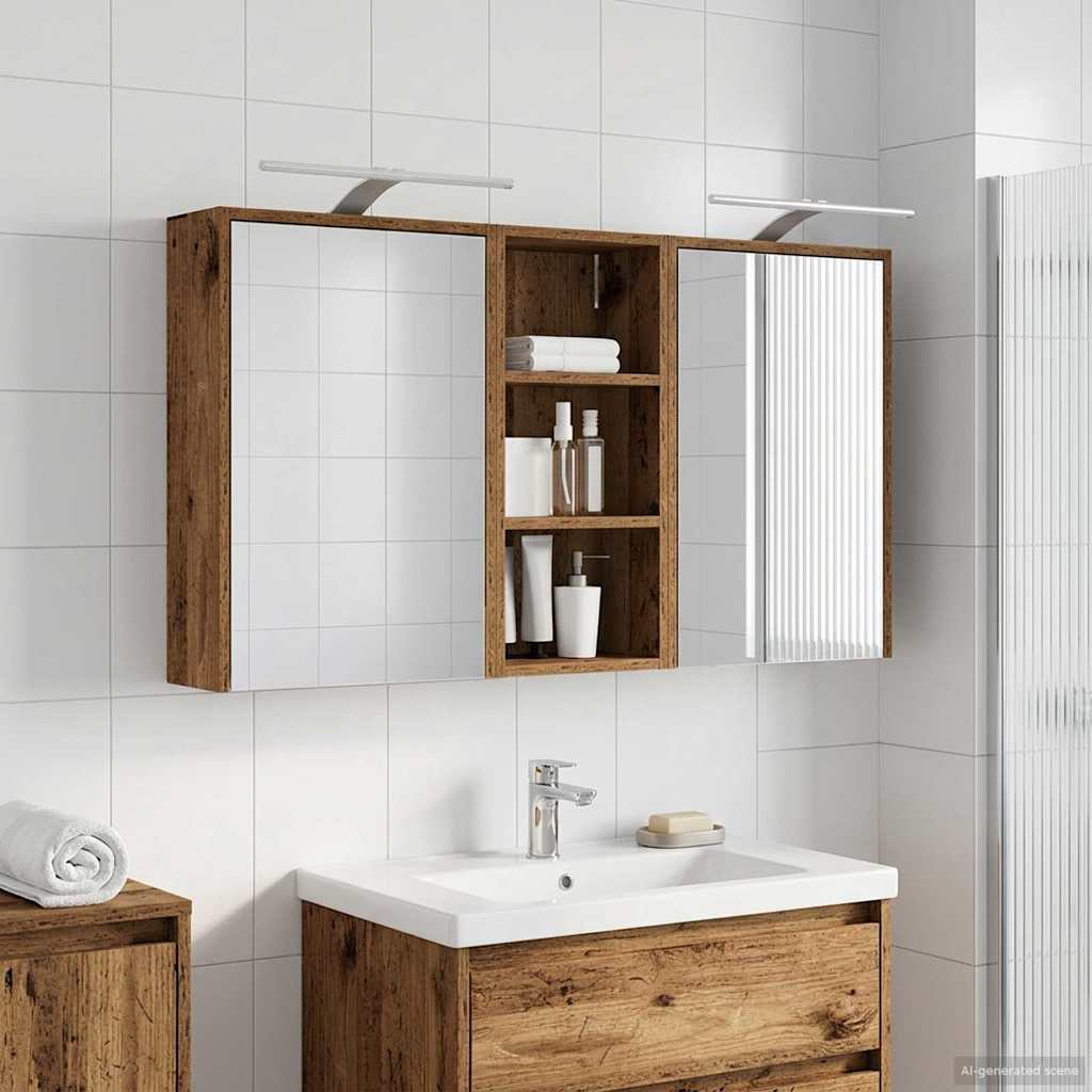 Sada koupelnových skříněk 3 pcs 116 x 16 x 62,5 cm - obrázek 4