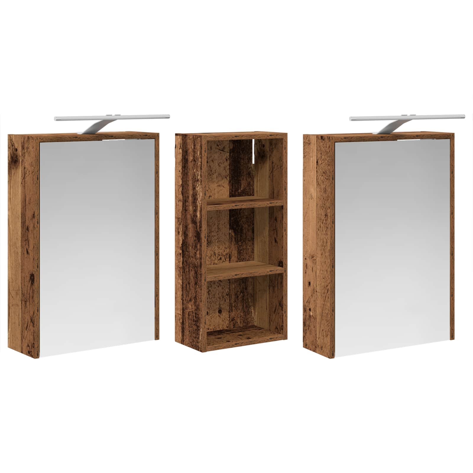 Sada koupelnových skříněk 3 pcs 116 x 16 x 62,5 cm - obrázek 5