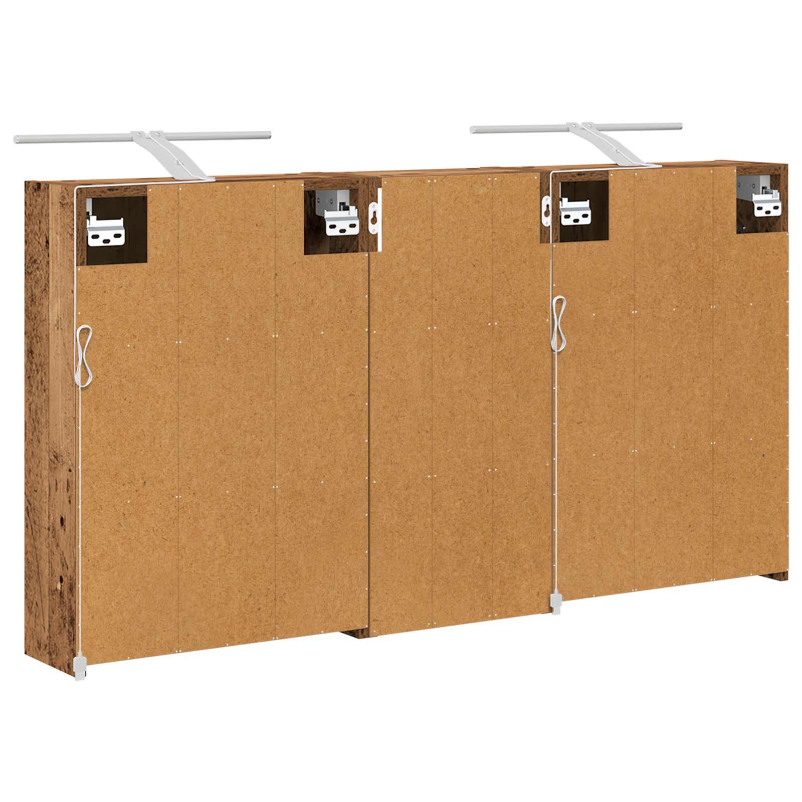 Sada koupelnových skříněk 3 pcs 116 x 16 x 62,5 cm - obrázek 9
