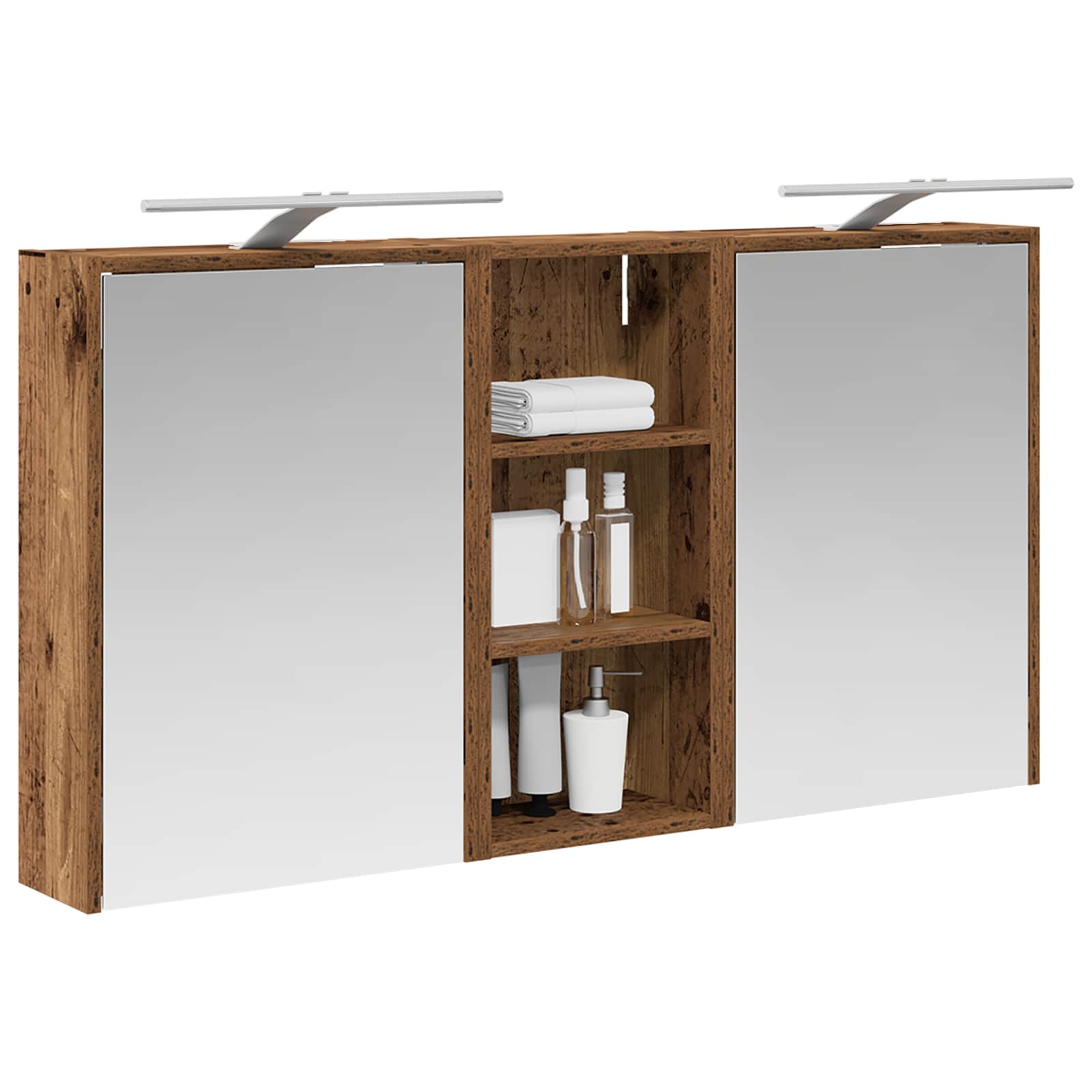 Sada koupelnových skříněk 3 pcs 116 x 16 x 62,5 cm - obrázek 3