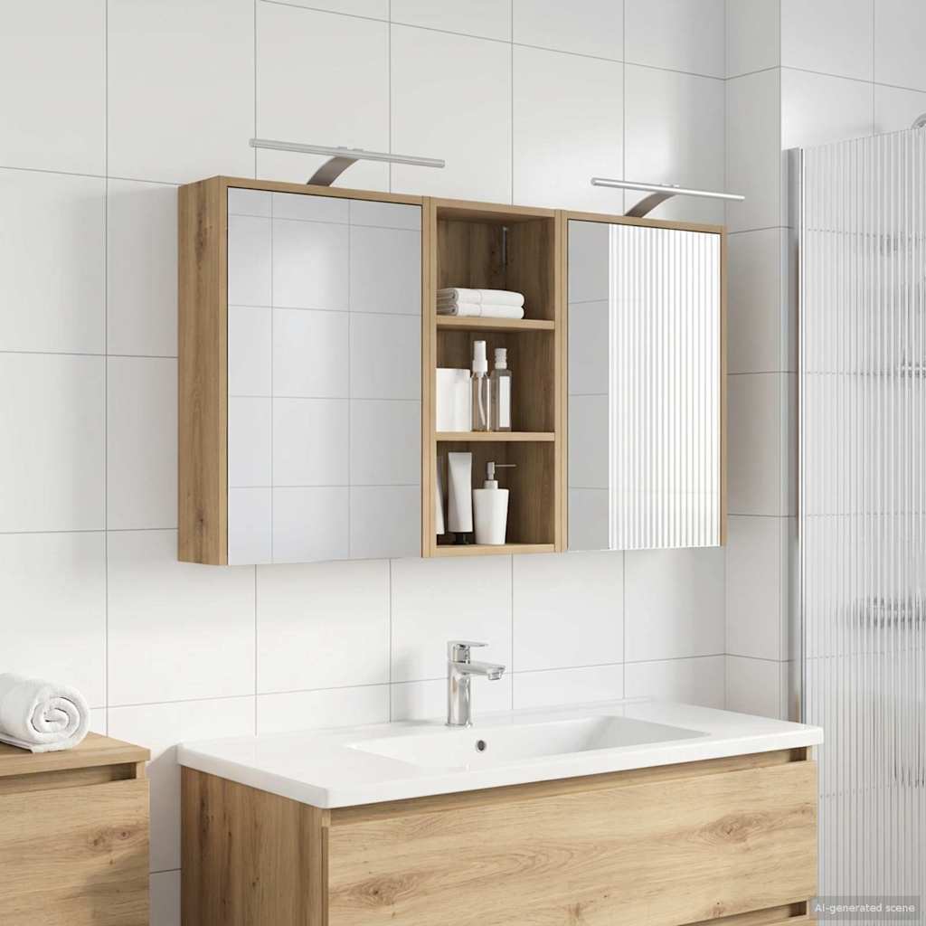 Sada koupelnových skříněk 3 pcs 116 x 16 x 62,5 cm - obrázek 4