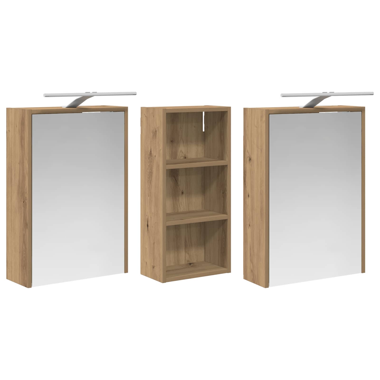 Sada koupelnových skříněk 3 pcs 116 x 16 x 62,5 cm - obrázek 5
