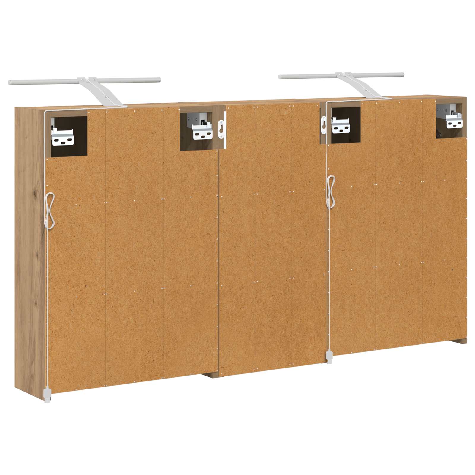 Sada koupelnových skříněk 3 pcs 116 x 16 x 62,5 cm - obrázek 9