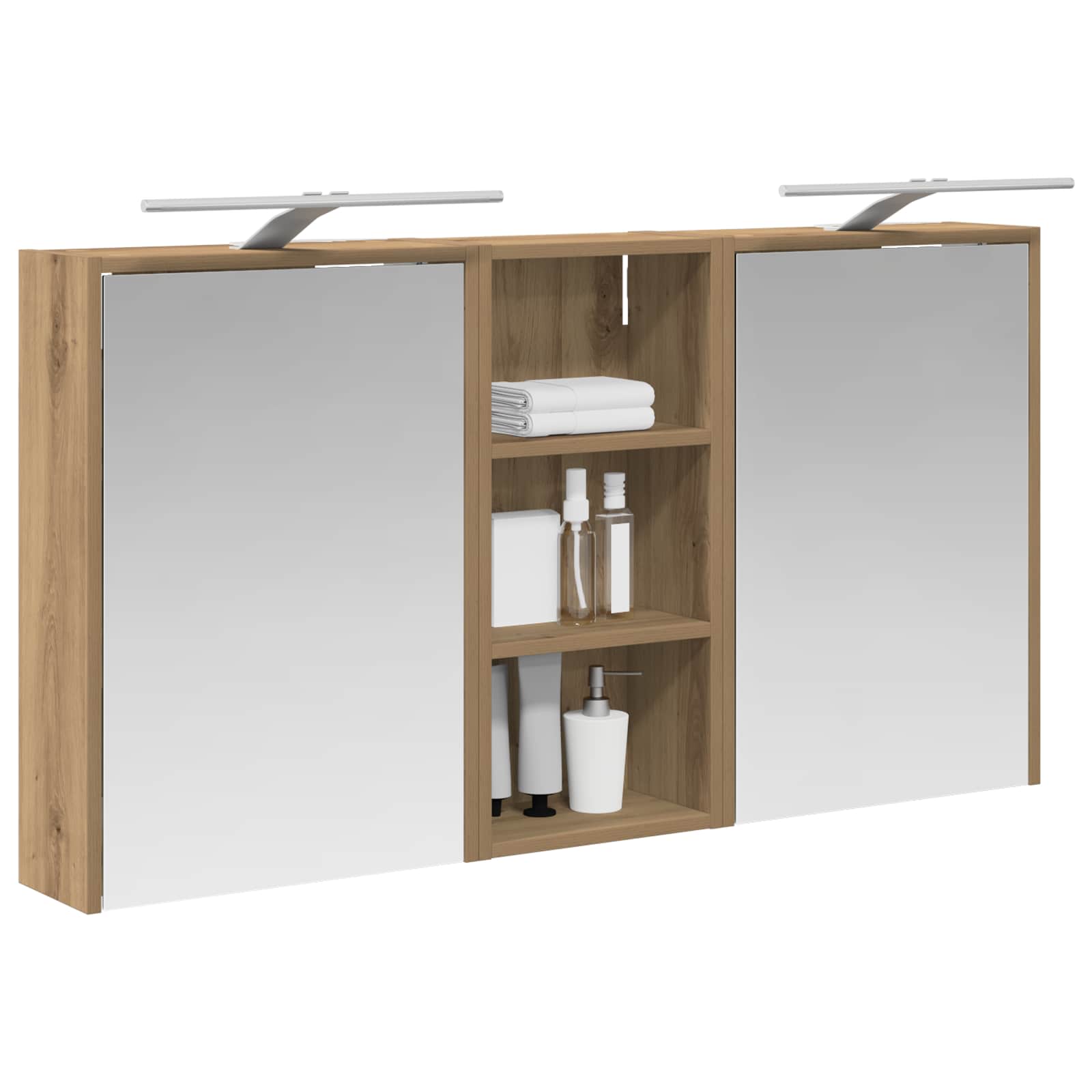 Sada koupelnových skříněk 3 pcs 116 x 16 x 62,5 cm - obrázek 3