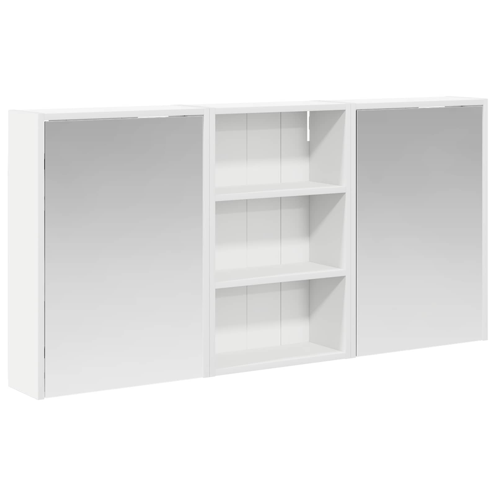 Sada koupelnových skříněk s policí 3 pcs 126 x 16 x 62,5 cm - obrázek 2