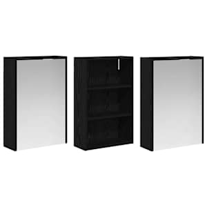 Sada koupelnových skříněk s policí 3 pcs 126 x 16 x 62,5 cm - obrázek 5