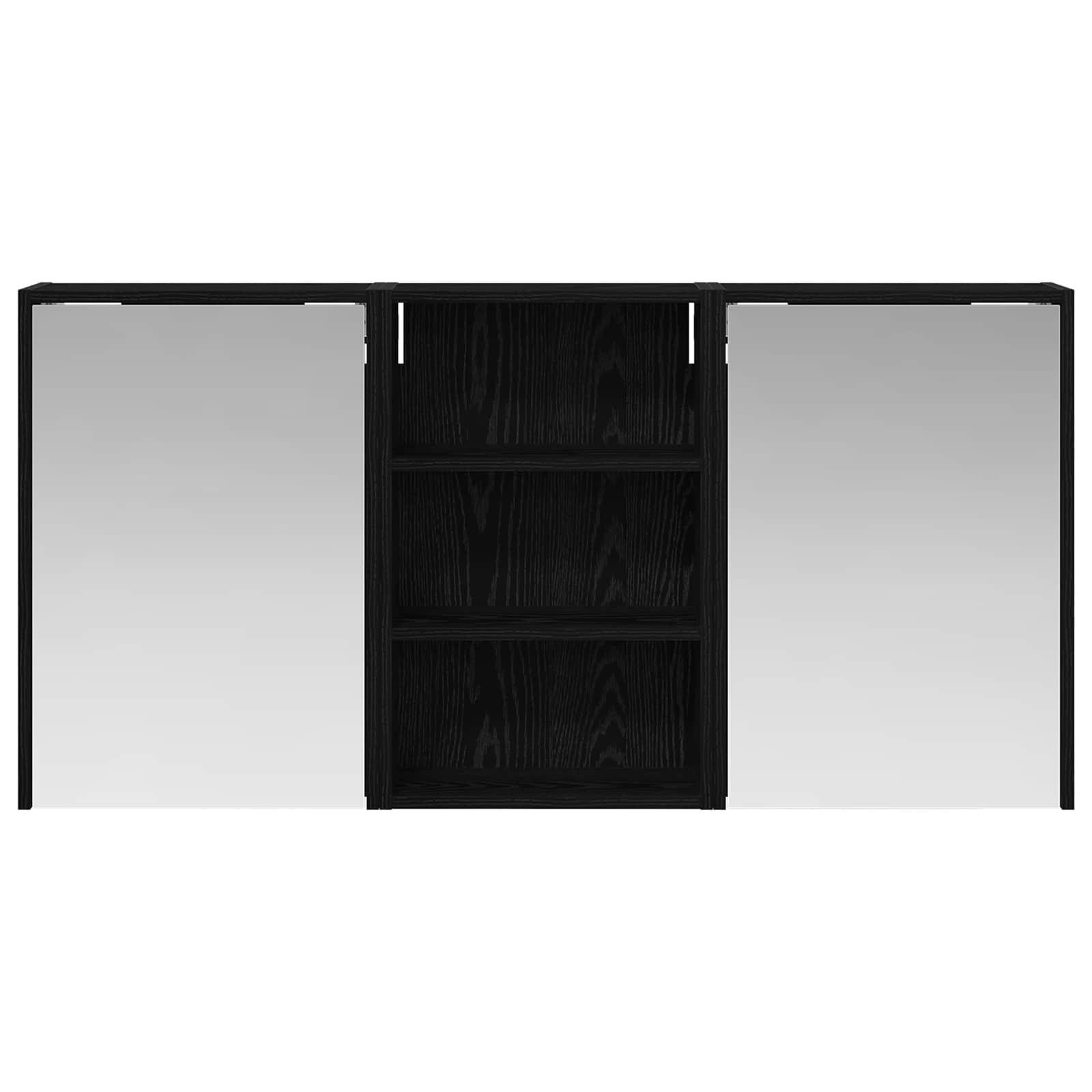 Sada koupelnových skříněk s policí 3 pcs 126 x 16 x 62,5 cm - obrázek 6