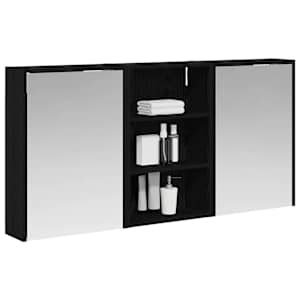 Sada koupelnových skříněk s policí 3 pcs 126 x 16 x 62,5 cm - obrázek 3