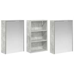 Sada koupelnových skříněk s policí 3 pcs 126 x 16 x 62,5 cm - obrázek 5